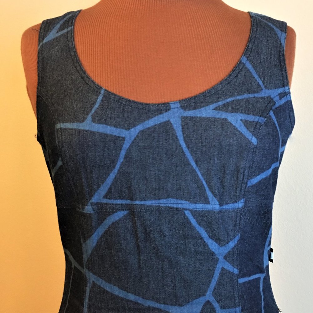 NATHALIE CHAIZE PARIS Sleeveless Denim Dress - Picture 4 of 16